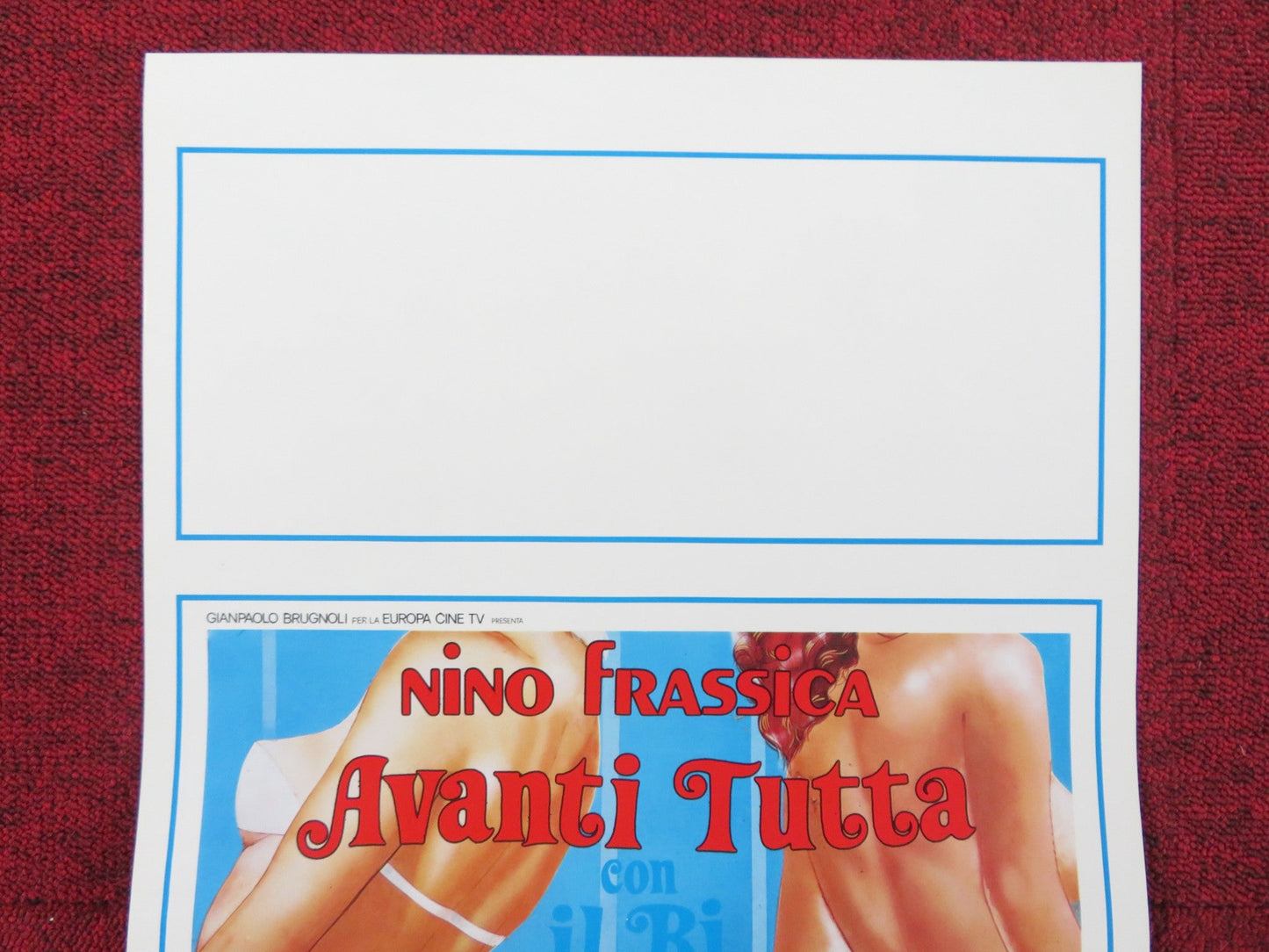 IL BI E IL BA - b ITALIAN LOCANDINA POSTER NINO FRASSICA LEO GULLOTTA 1986 Rendezvous Cinema Movie posters