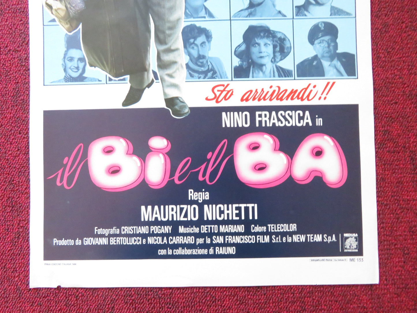 IL BI E IL BA ITALIAN LOCANDINA POSTER NINO FRASSICA LEO GULLOTTA 1986 Rendezvous Cinema Movie posters