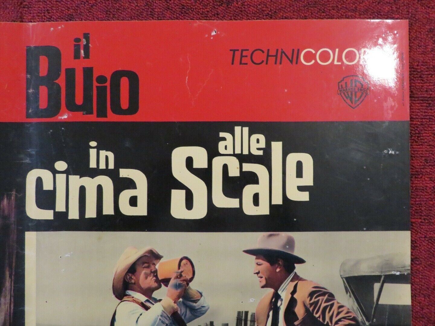 IL BUIO IN CIMA ALLE SCALE ITALIAN FOTOBUSTA POSTER ROBERT PRESTON 1960 Movie posters