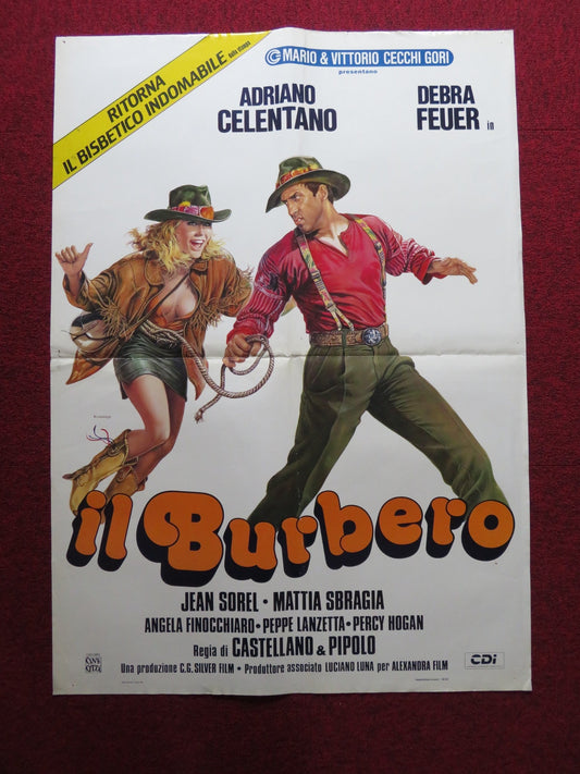 IL BURBERO ITALIAN FOGLIO POSTER ADRIANO CELENTANO DEBRA FEUER 1986 Rendezvous Cinema Movie posters