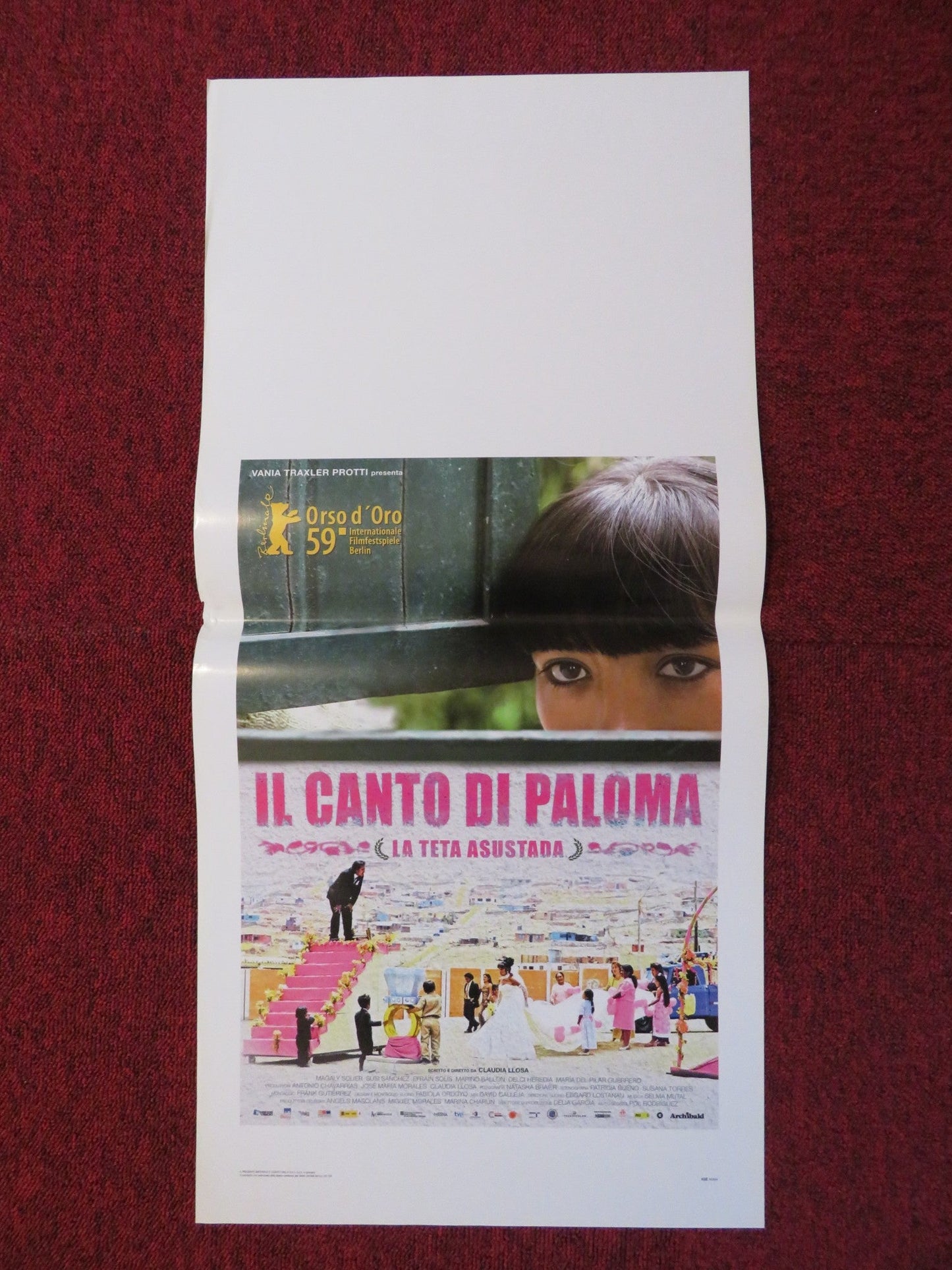 IL CANTO DI PALOMA ITALIAN LOCANDINA POSTER CLAUDIA LLOSA 2009 Rendezvous Cinema Movie posters