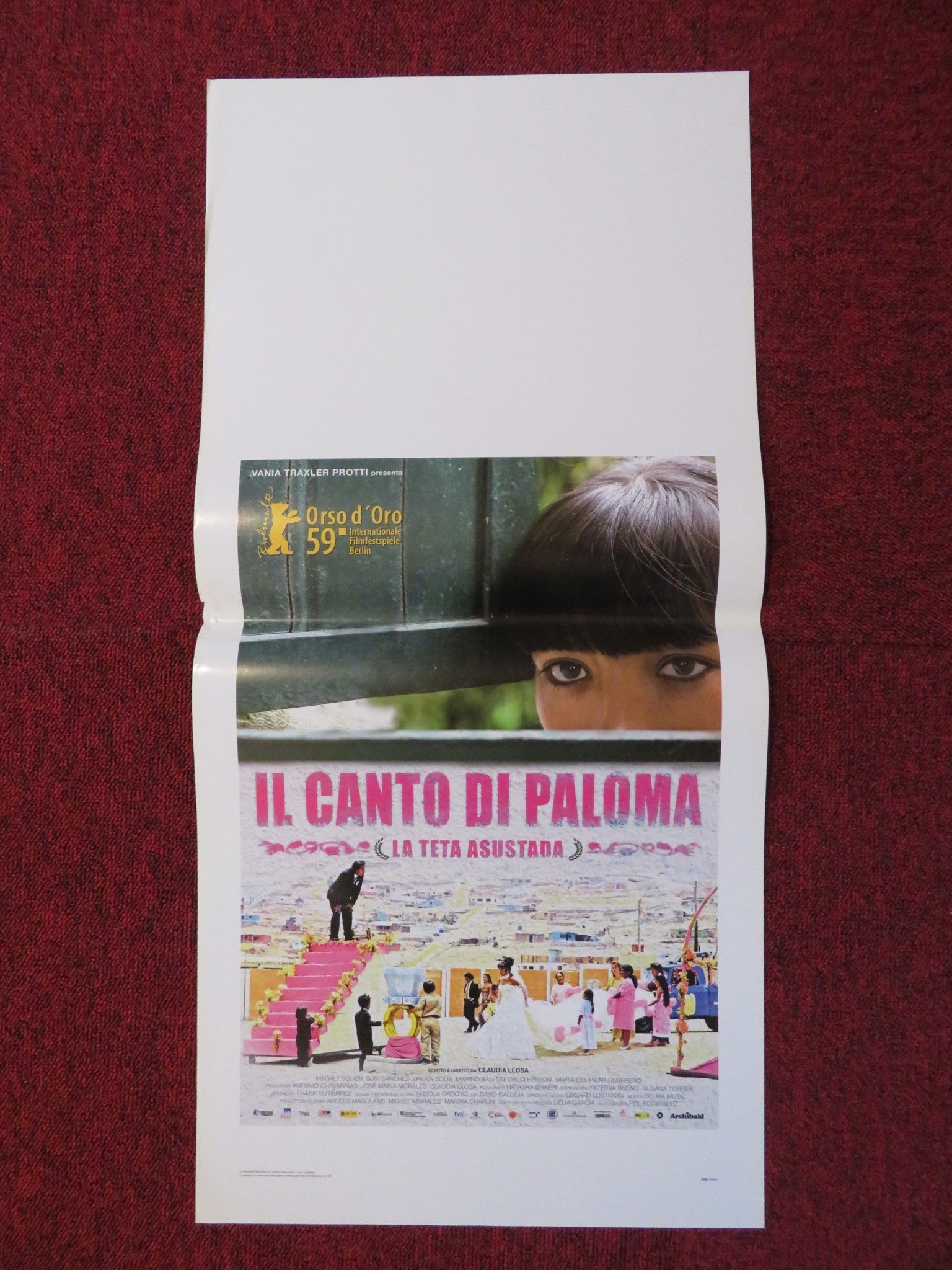 IL CANTO DI PALOMA ITALIAN LOCANDINA POSTER CLAUDIA LLOSA 2009 Rendezvous Cinema Movie posters