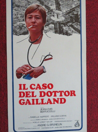 IL CASO DEL DOTTOR GAILLAND ITALIAN LOCANDINA (27.5"x12.5") POSTER 1977 - Rendezvous Cinema