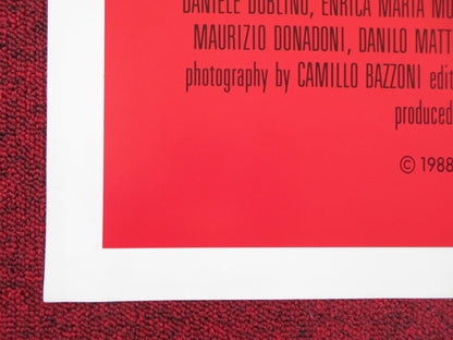 IL CASO MORO FOLDED US ONE SHEET POSTER GIAN MARIA VOLONTE MATTIA SBRAGIA 1988 Rendezvous Cinema Movie posters