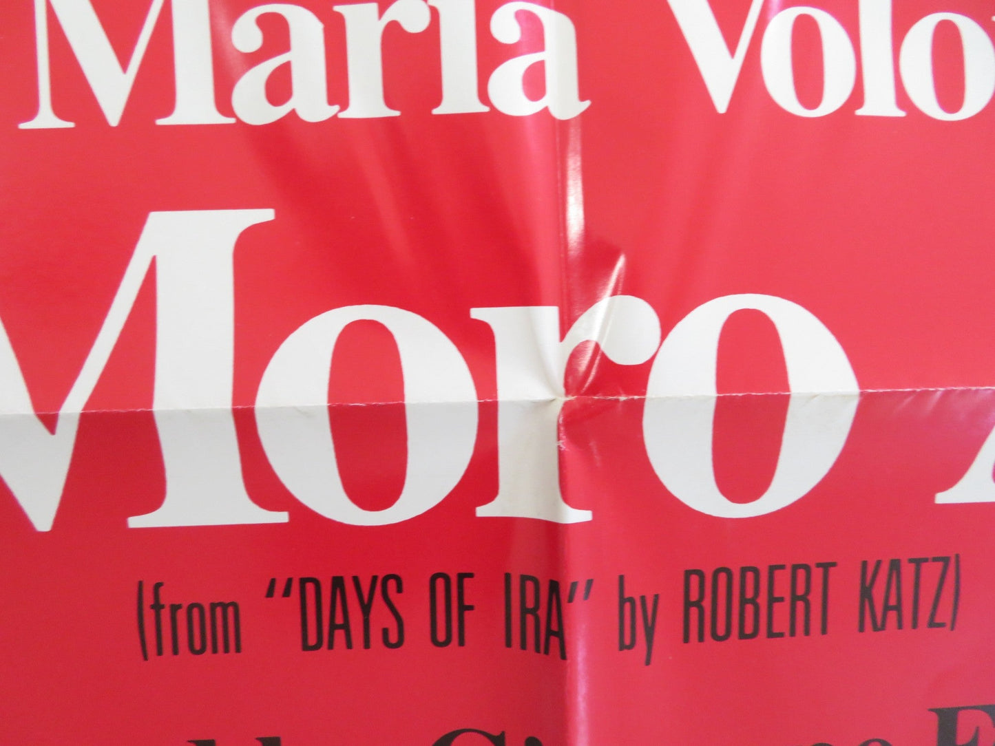 IL CASO MORO FOLDED US ONE SHEET POSTER GIAN MARIA VOLONTE MATTIA SBRAGIA 1988 Rendezvous Cinema Movie posters