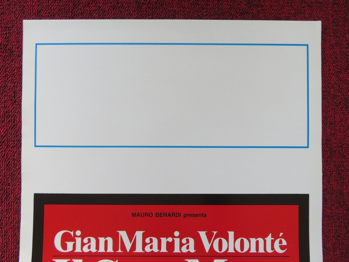 IL CASO MORO ITALIAN LOCANDINA POSTER GIAM MARIA VOLONTE 1986 Rendezvous Cinema Movie posters