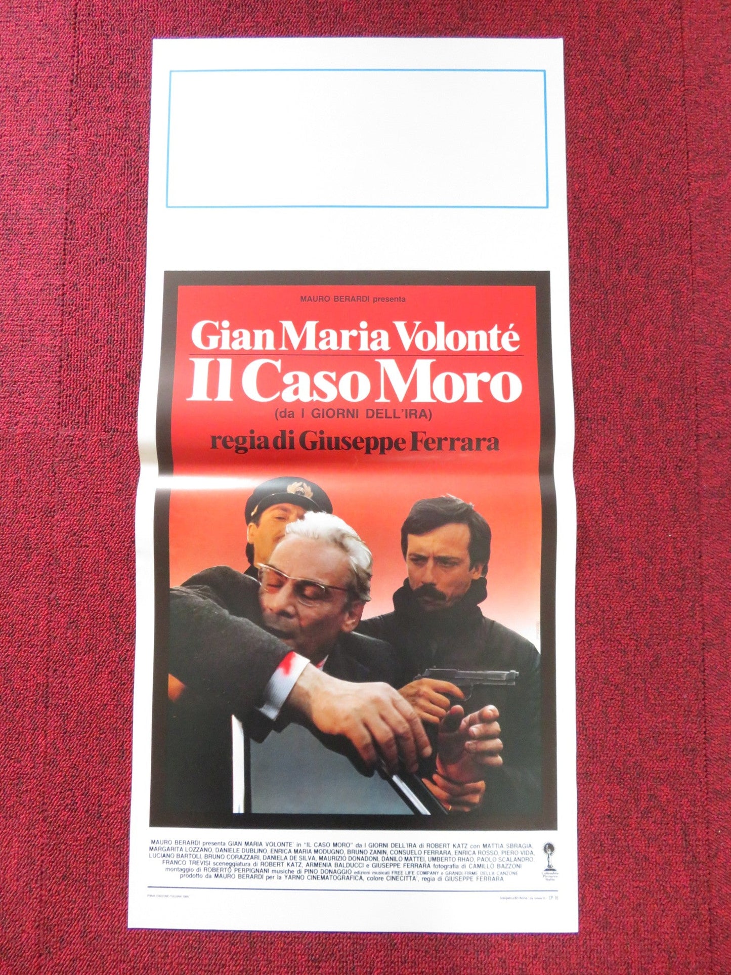 IL CASO MORO ITALIAN LOCANDINA POSTER GIAM MARIA VOLONTE 1986 Rendezvous Cinema Movie posters