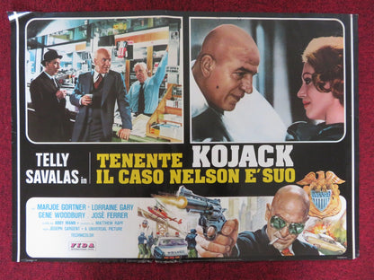 IL CASO NELSON E SUO - KOJACK - B ITALIAN FOTOBUSTA POSTER TELLY SAVALAS 1973 Rendezvous Cinema Movie posters