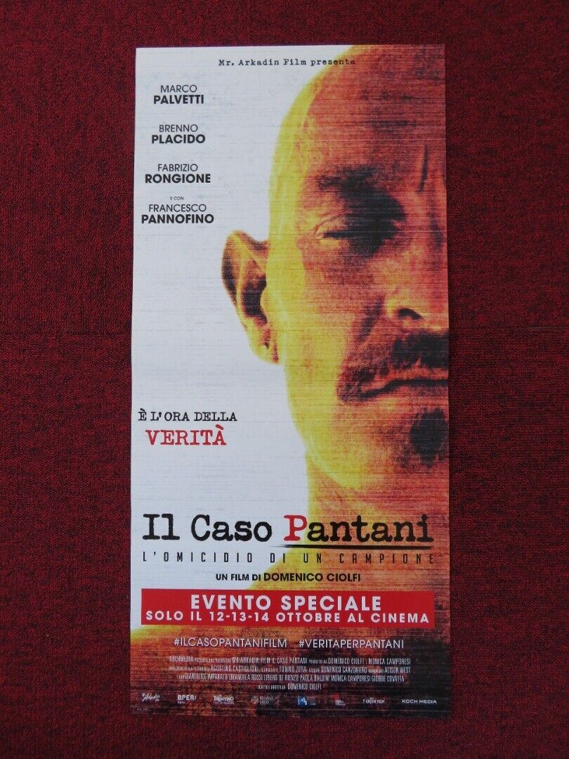 IL CASO PANTANI ITALIAN LOCANDINA (26.5"x12.5") POSTER MARCO PALVETTI 2020 Rendezvous Cinema Movie posters