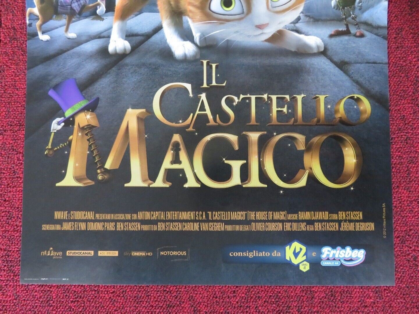 IL CASTELLO MAGICO ITALIAN LOCANDINA (26.5"x12.5") POSTER CINDA ADAMS 2012 - Rendezvous Cinema