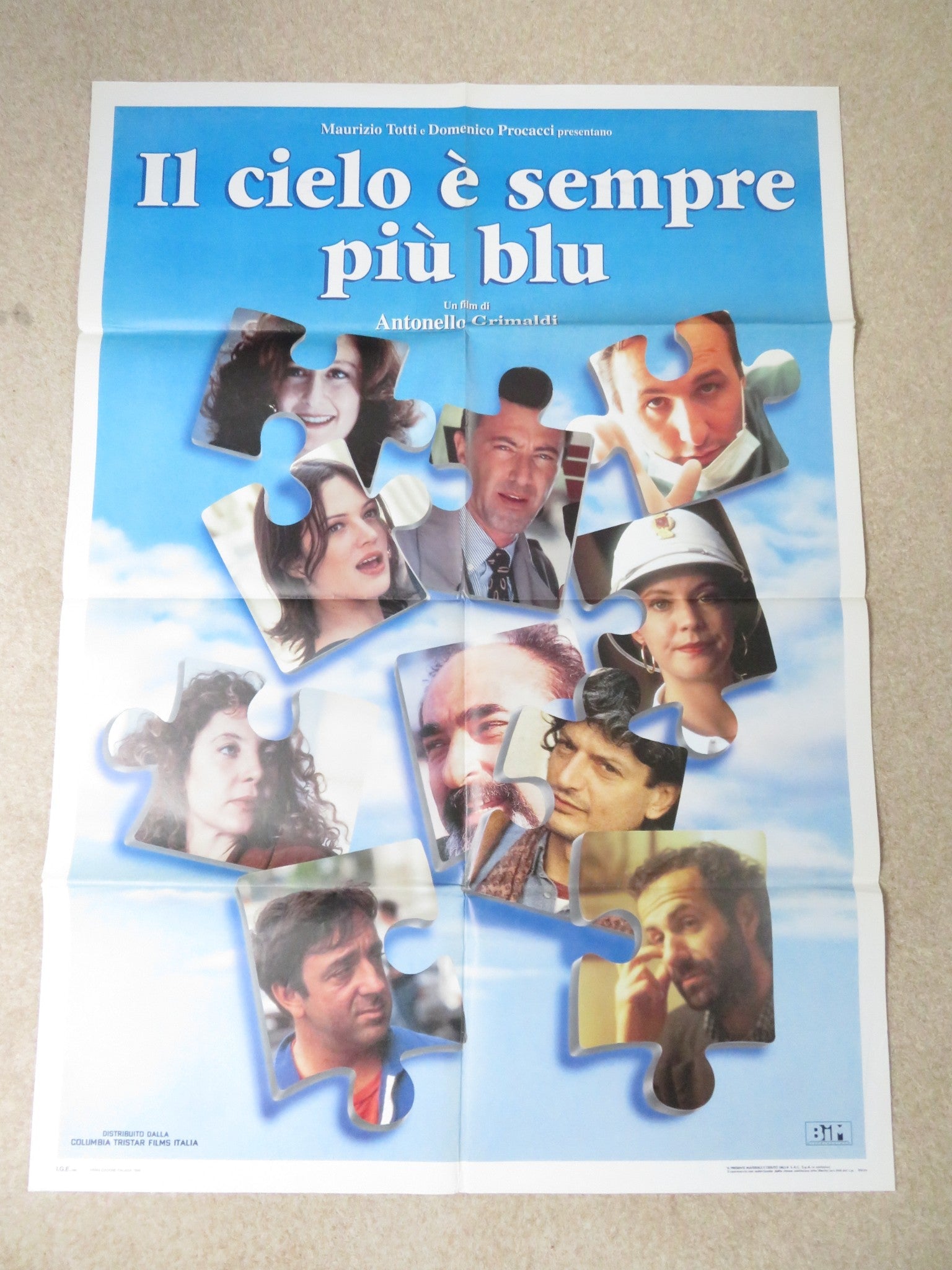 IL CIELO E SEMPRE PIU BLU ITALIAN 2 FOGLIO POSTER ASIA & DARIO ARGENTO 1996 Rendezvous Cinema Movie posters