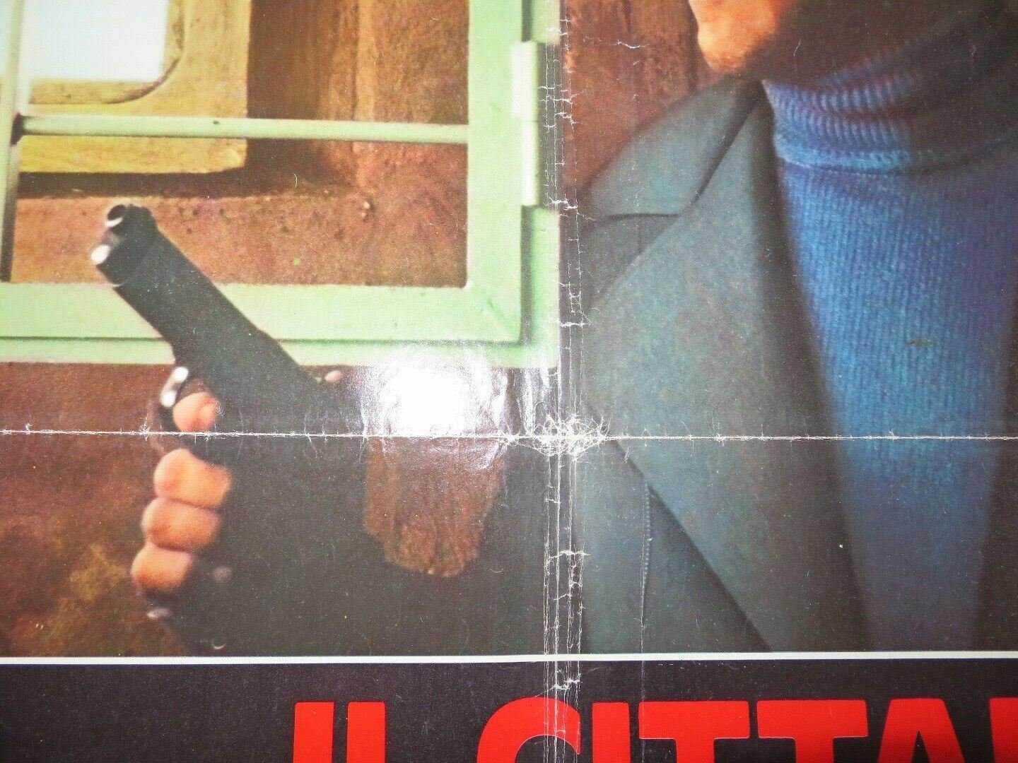 IL CITTADINO SI RIBELLA / Street Law ITALIAN FOGLIO POSTER FRANCO NERO 1974 Movie posters
