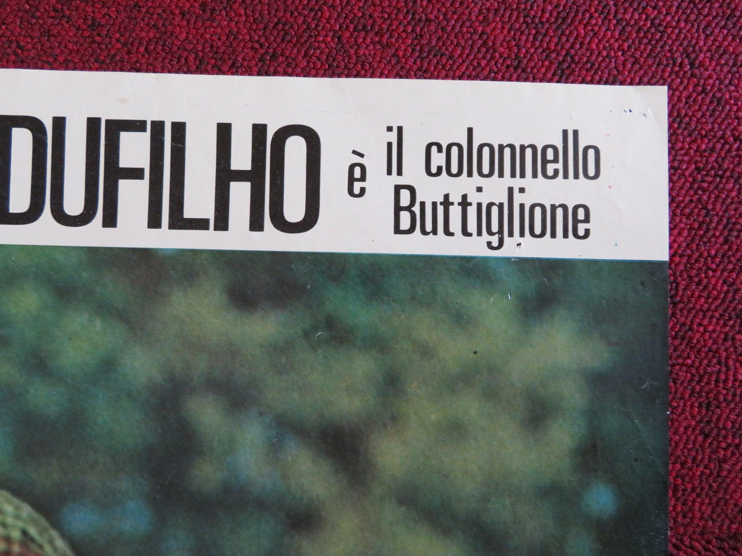 IL COLONNELLO BUTTIGLIONE DIVENTA GENERALE B ITALIAN FOGLIO POSTER MACCIONE 1974 Rendezvous Cinema Movie posters