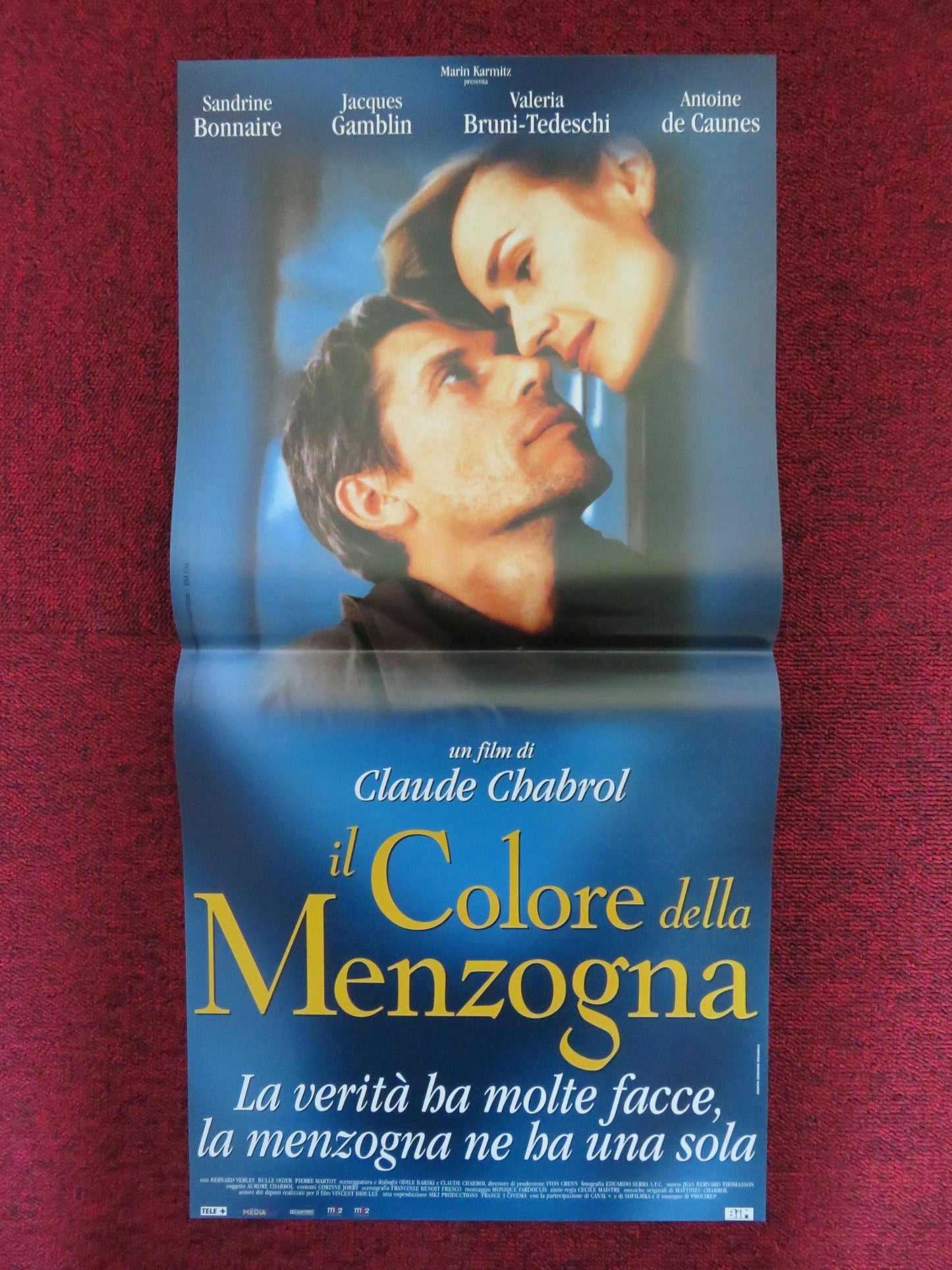 IL COLORE DELLA MENZOGNA ITALIAN LOCANDINA POSTER SANDRINE BONNAIRE 1999 Rendezvous Cinema Movie posters