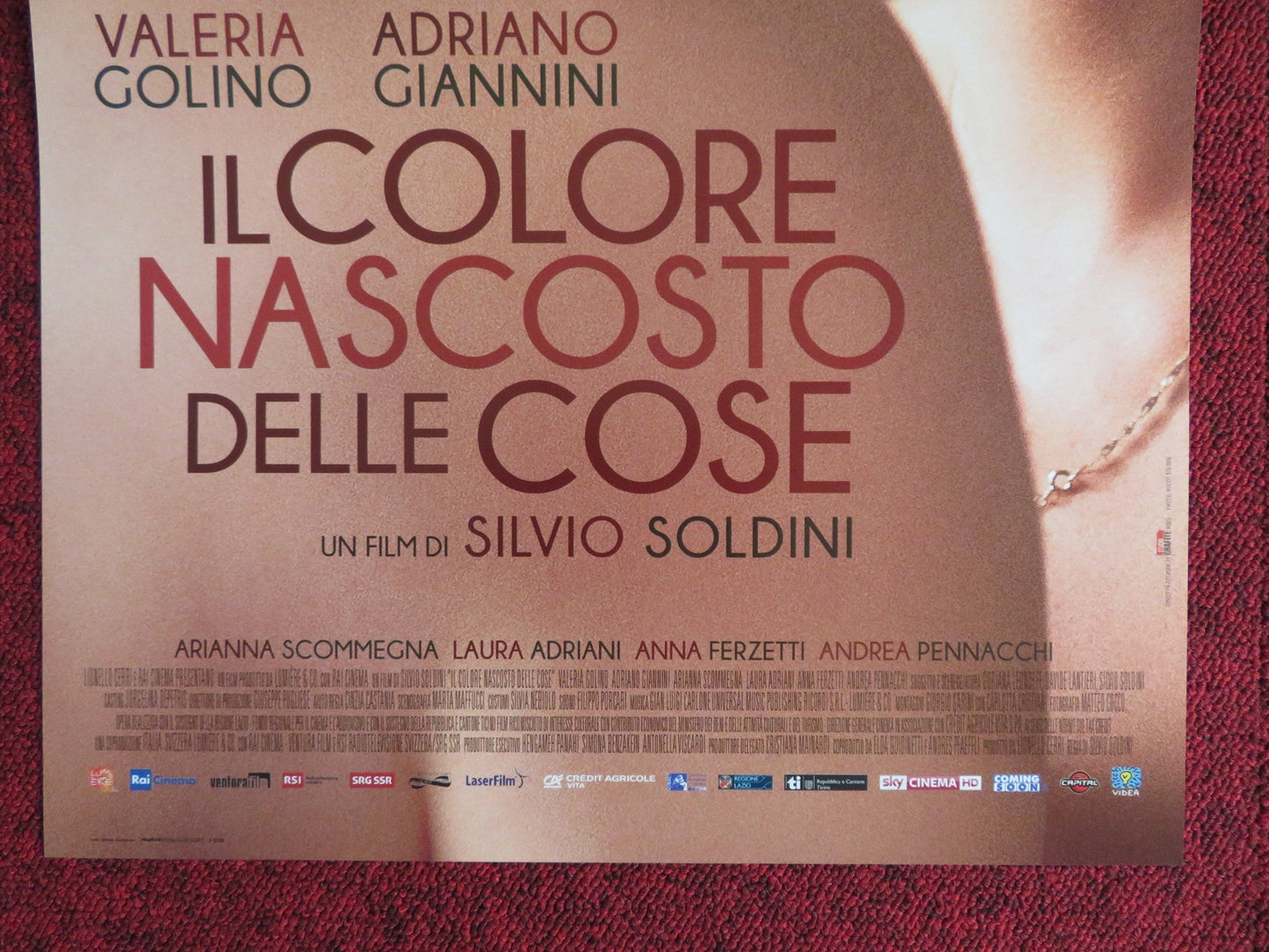 IL COLORE NASCOSTO DELLE COSE ITALIAN LOCANDINA POSTER VALERIA GOLINO 2017 Rendezvous Cinema Movie posters