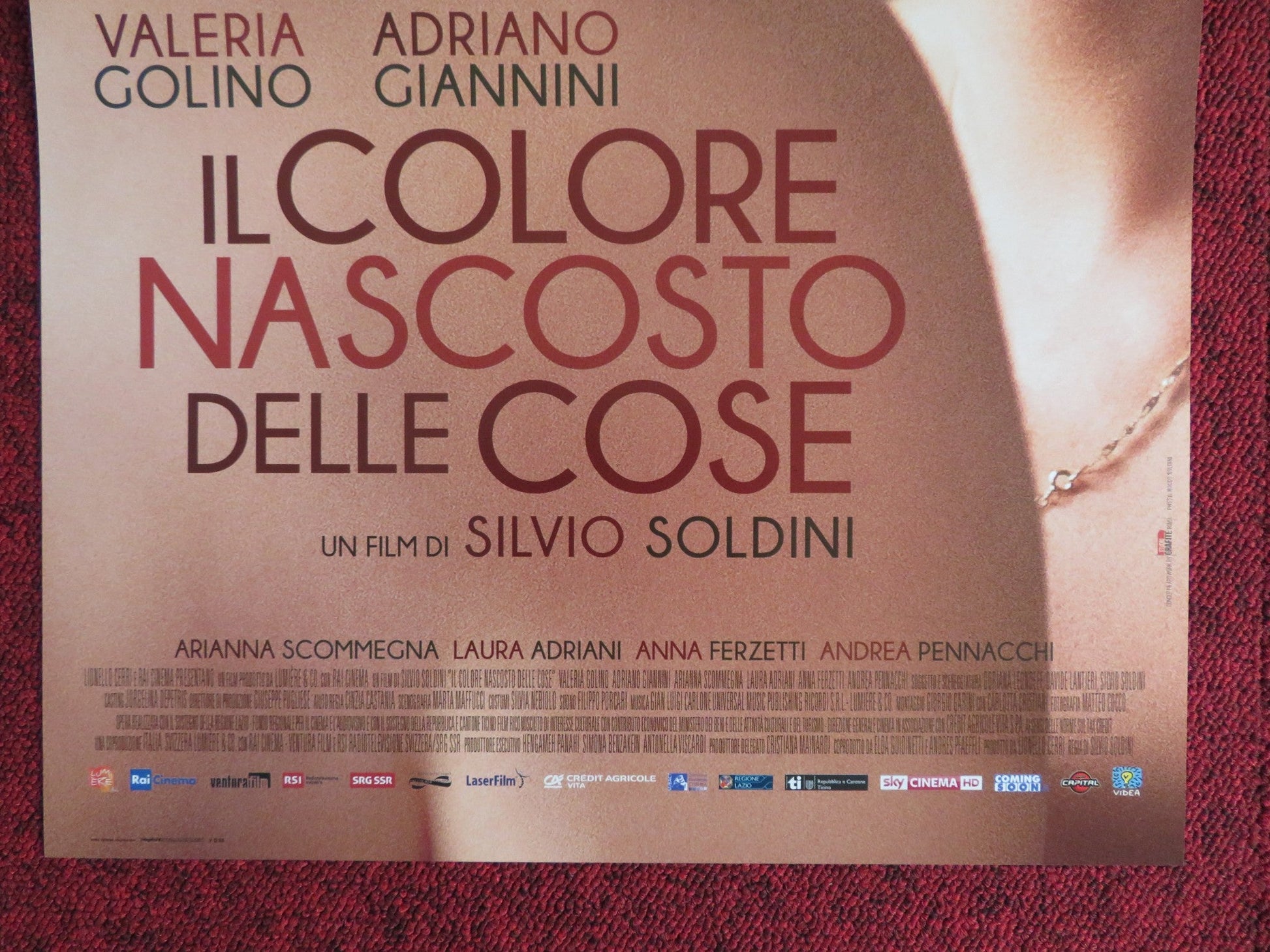 IL COLORE NASCOSTO DELLE COSE ITALIAN LOCANDINA POSTER VALERIA GOLINO 2017 Rendezvous Cinema Movie posters