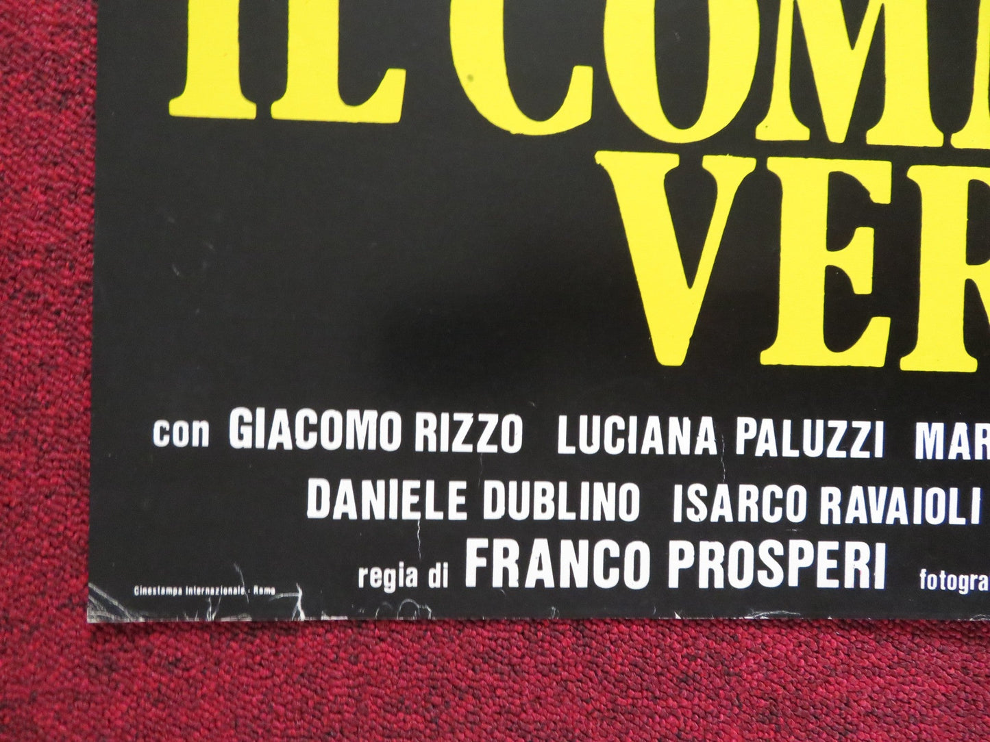 IL COMMISSARIO VERRAZZANO ITALIAN FOGLIO POSTER LUC MERENDA JANET AGREN 1978 Rendezvous Cinema Movie posters