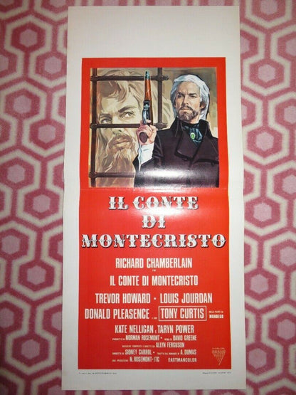 IL CONTE DI MONTE - CRISTO ITALIAN LOCANDINA (27.5"x13") POSTER 1975 Movie posters