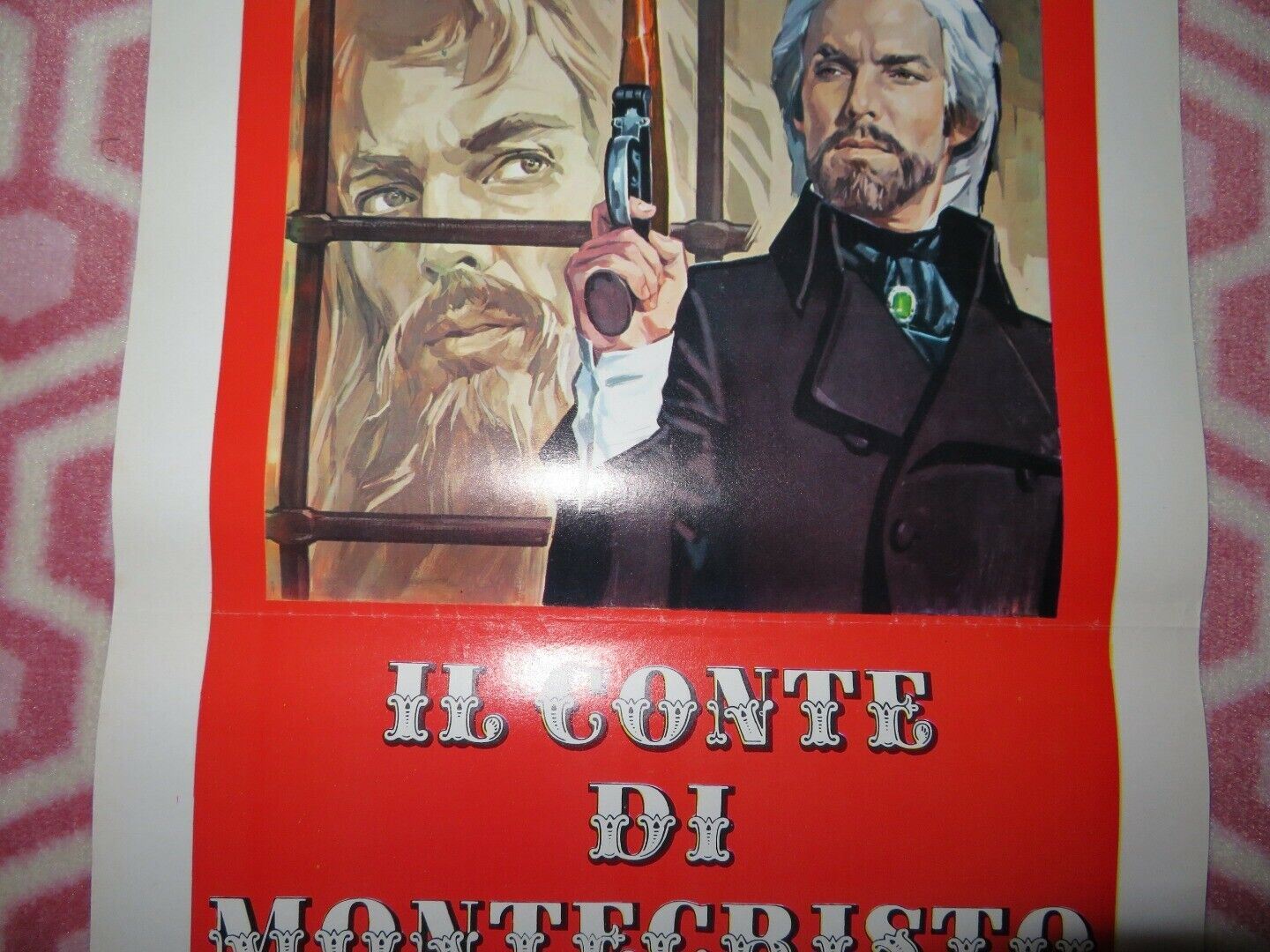 IL CONTE DI MONTE - CRISTO ITALIAN LOCANDINA (27.5"x13") POSTER 1975 Movie posters