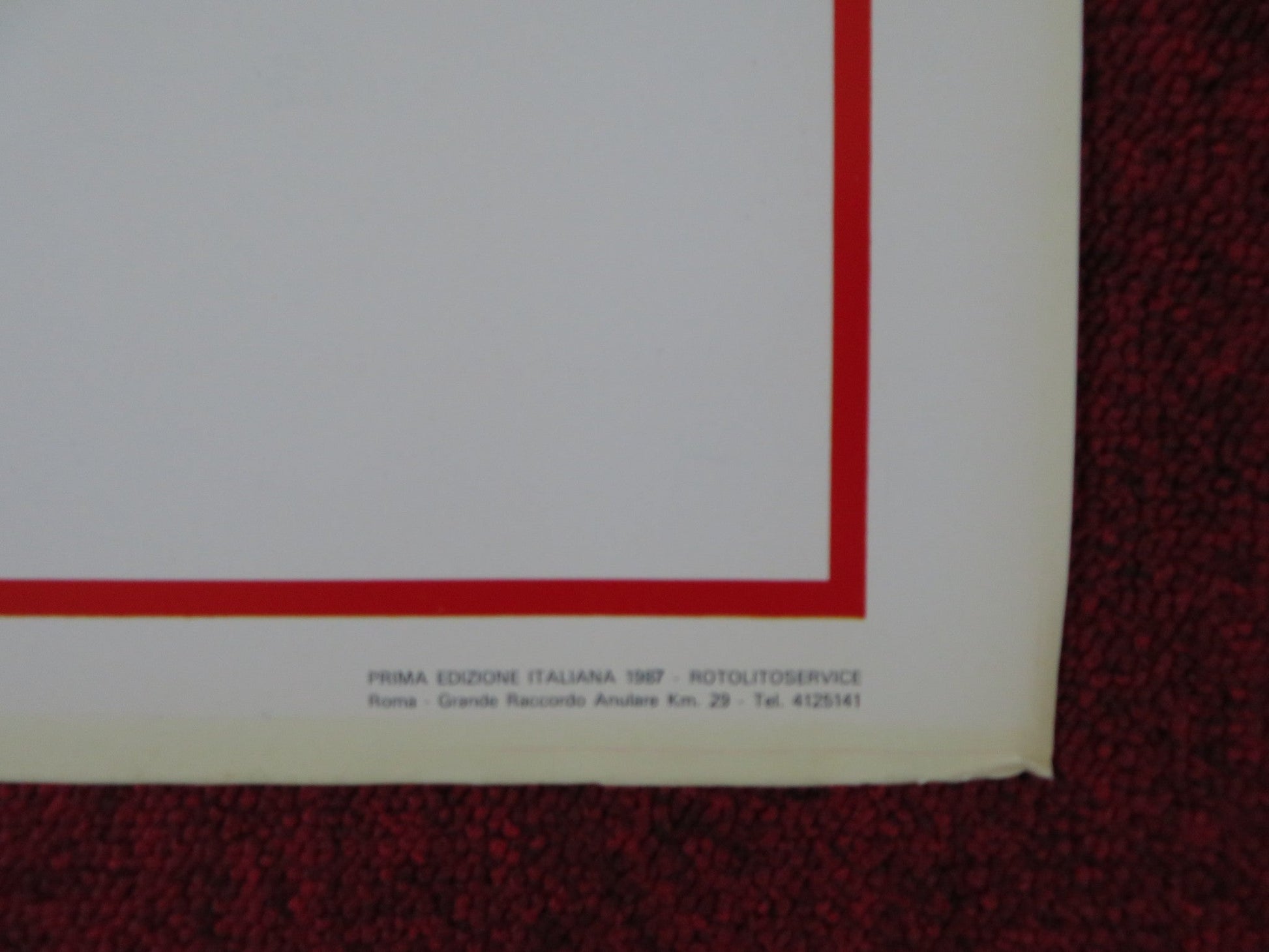 IL CORAGGIO DI PARLARE ITALIAN FOGLIO POSTER GIANLUCA SCHIAVONI CUCCIOLLA 1987 Rendezvous Cinema Movie posters