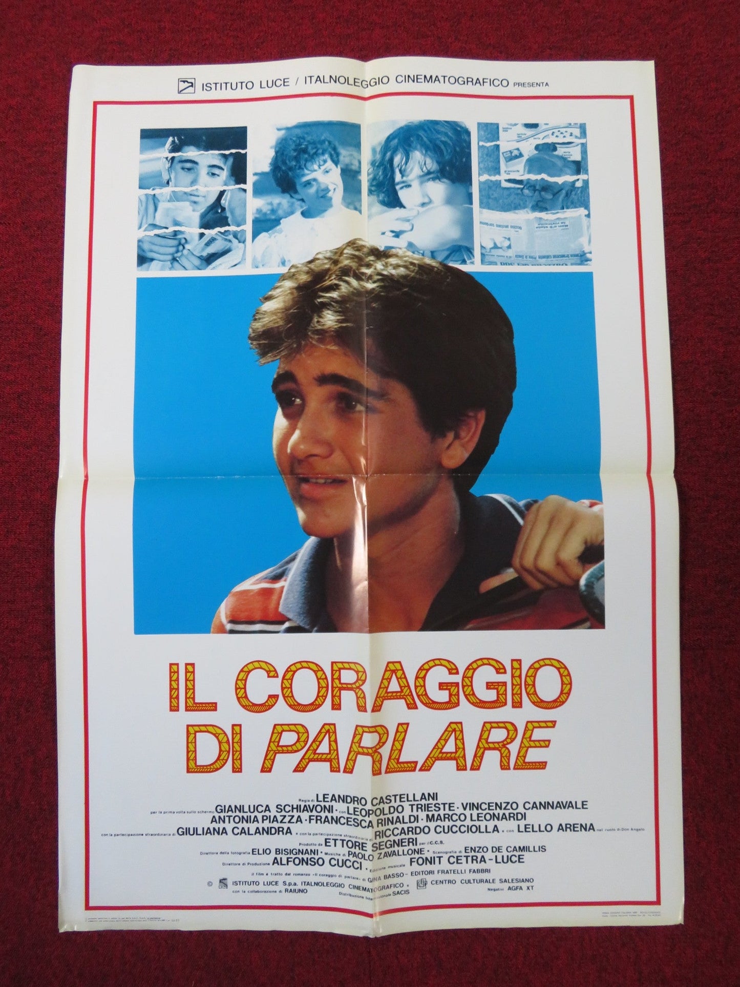 IL CORAGGIO DI PARLARE ITALIAN FOGLIO POSTER GIANLUCA SCHIAVONI CUCCIOLLA 1987 Rendezvous Cinema Movie posters