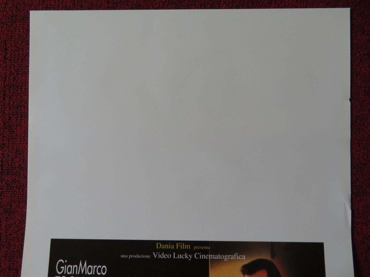 IL DECISIONISTA ITALIAN LOCANDINA (27.5"x13") POSTER MARIA GRAZIA 1997 Movie posters