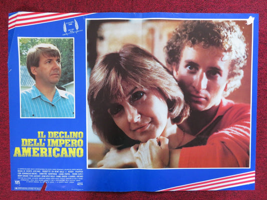 IL, DECLINO DELL' IMPERO AMERICANO - E ITALIAN FOTOBUSTA POSTER D. MICHEL 1986 Rendezvous Cinema Movie posters