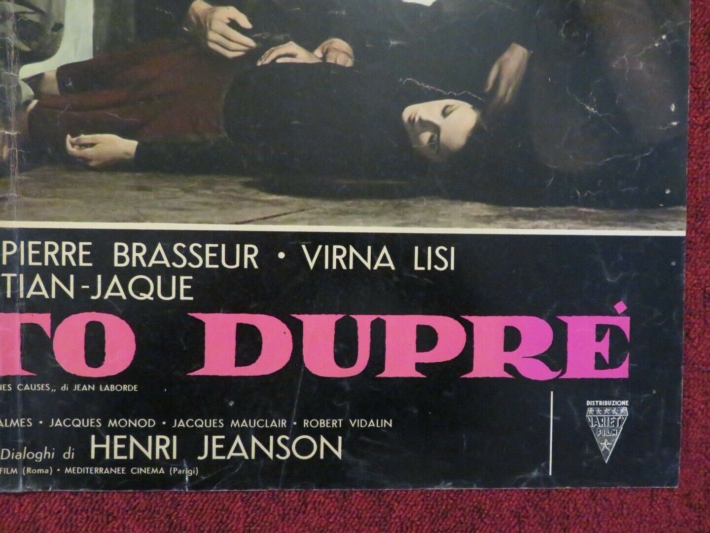 IL DELITTO DUPRE / DONT TEMPT THE DEVIL ITALIAN FOTOBUSTA POSTER 1963 Movie posters