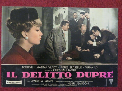 IL DELITTO DUPRE / DONT TEMPT THE DEVIL ITALIAN FOTOBUSTA POSTER 1963 Movie posters