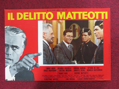 IL DELITTO MATTEOTTI - A ITALIAN FOTOBUSTA POSTER MARIO ADORF CUCCIOLLA 1973 Rendezvous Cinema Movie posters