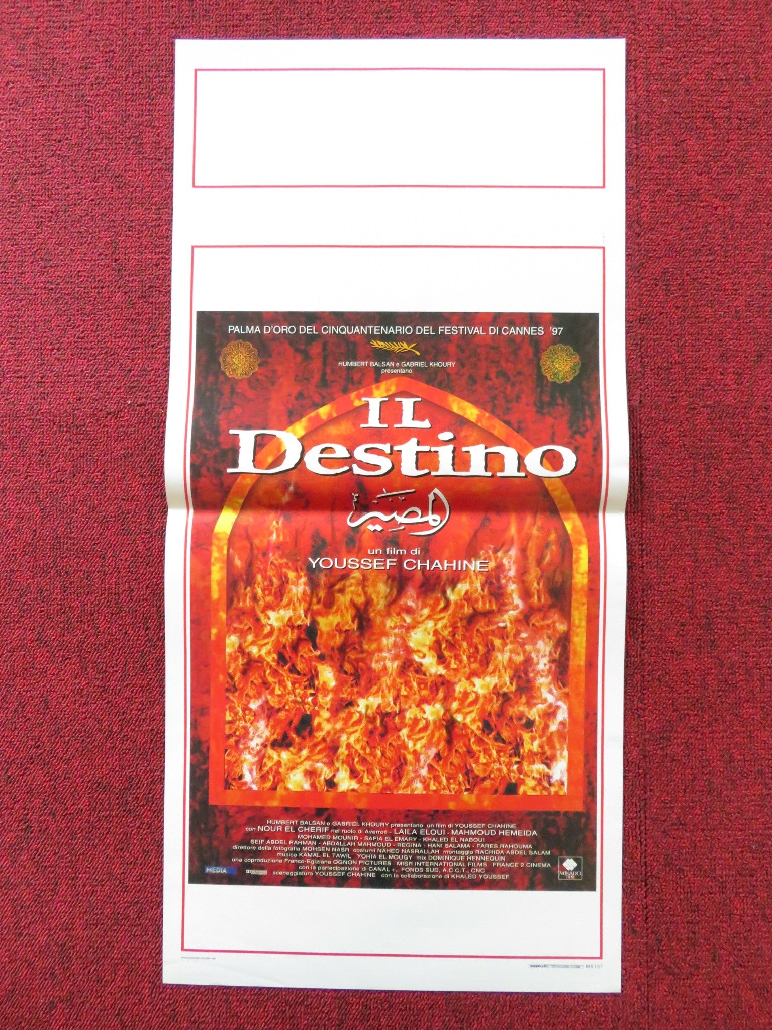 IL DESTINO / DESTINY ITALIAN LOCANDINA POSTER NOUR EL - SHERIF LAYLA OLWI 1997 Rendezvous Cinema Movie posters