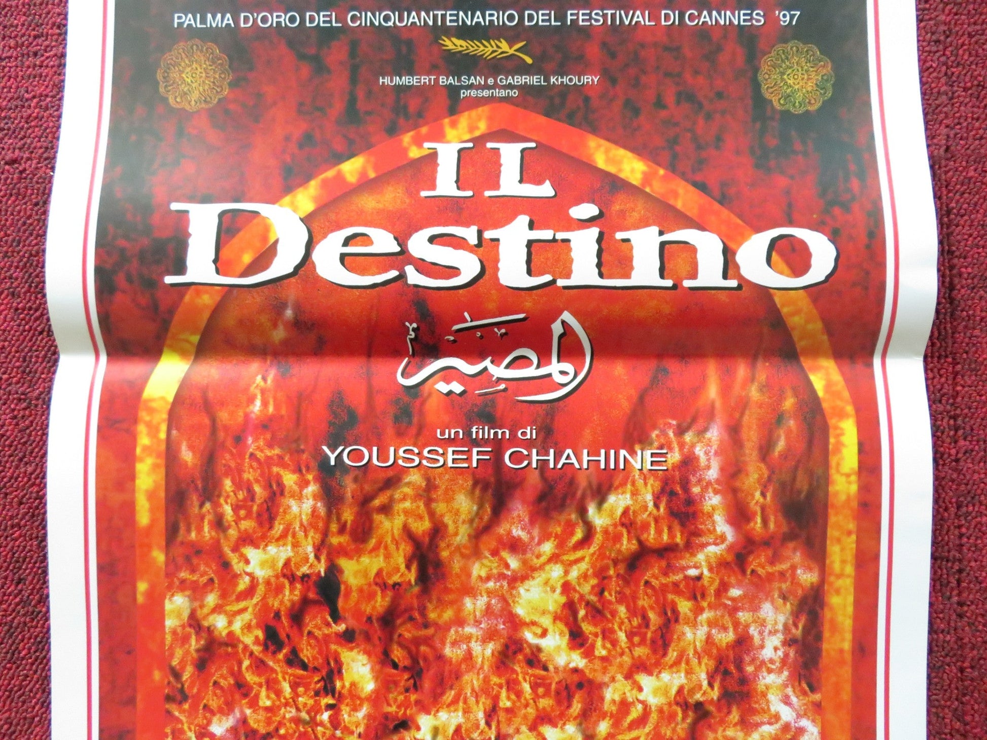 IL DESTINO / DESTINY ITALIAN LOCANDINA POSTER NOUR EL - SHERIF LAYLA OLWI 1997 Rendezvous Cinema Movie posters