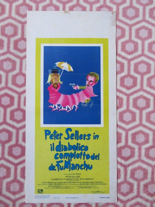 IL DIABOLICO COMPLOTTODEL DR. FUMANCHU ITALIAN LOCANDINA (27.5"x13") POSTER 1980 Movie posters