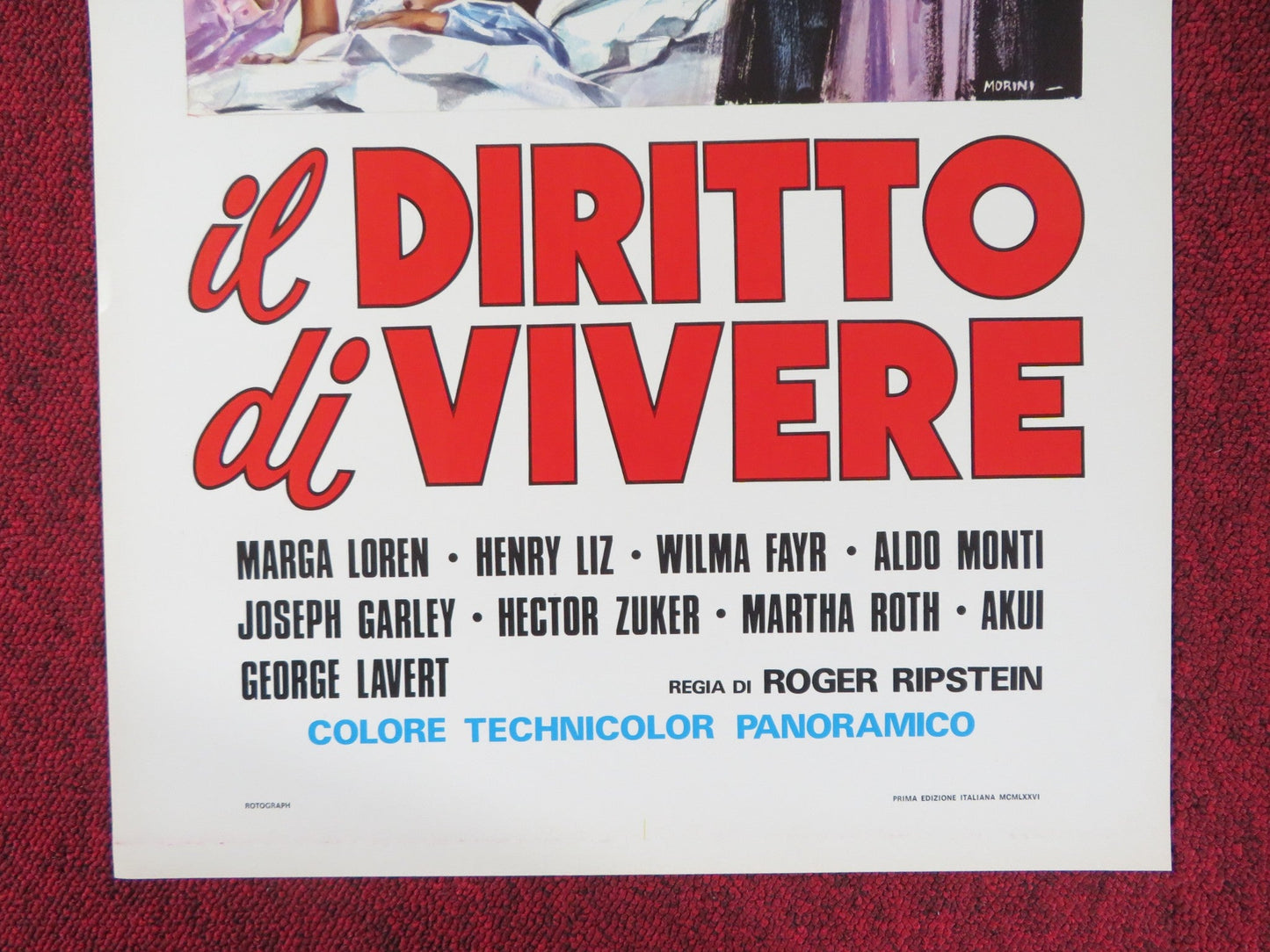 IL DIRITTO DI VIVERE ITALIAN LOCANDINA POSTER MARGA LOPEZ ENRIQUE LIZALDE 1976 Rendezvous Cinema Movie posters