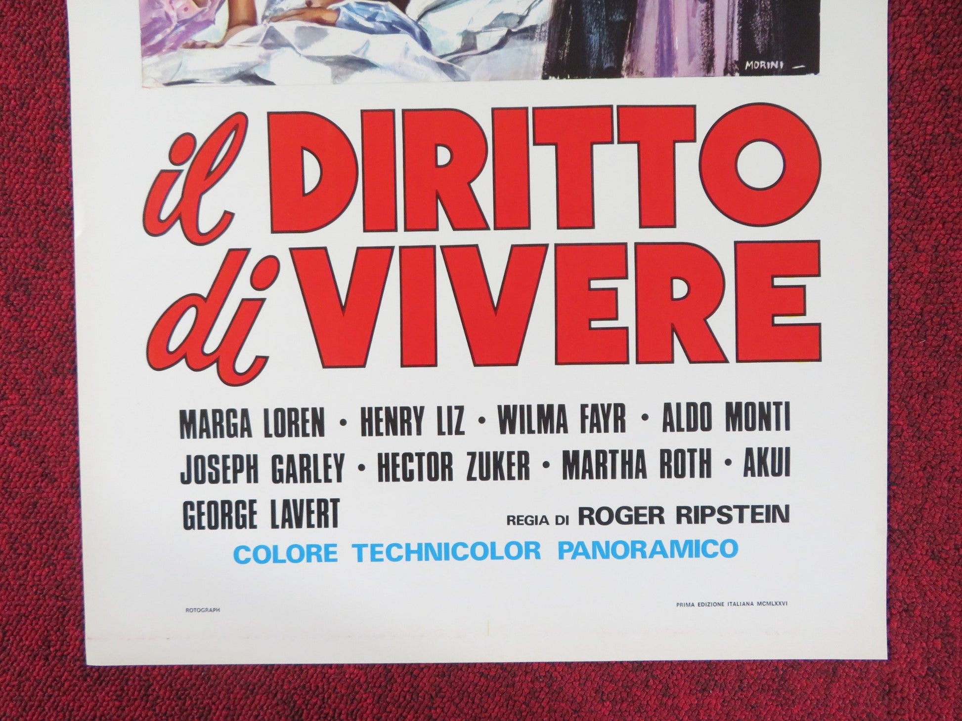 IL DIRITTO DI VIVERE ITALIAN LOCANDINA POSTER MARGA LOPEZ ENRIQUE LIZALDE 1976 Rendezvous Cinema Movie posters
