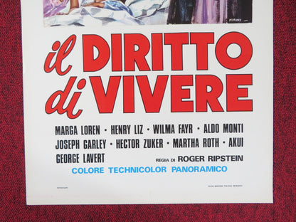 IL DIRITTO DI VIVERE ITALIAN LOCANDINA POSTER MARGA LOPEZ ENRIQUE LIZALDE 1976 Rendezvous Cinema Movie posters
