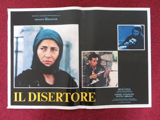 IL DISERTORE - A ITALIAN FOTOBUSTA POSTER OMERO ANTONUTTI ISELLA ORCHIS 1983 Rendezvous Cinema Movie posters