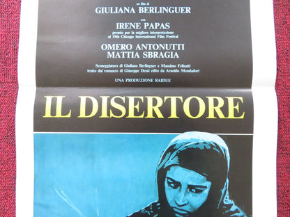 IL DISERTORE ITALIAN LOCANDINA POSTER OMERO ANTONUTTI ISELLA ORCHIS 1983 Rendezvous Cinema Movie posters