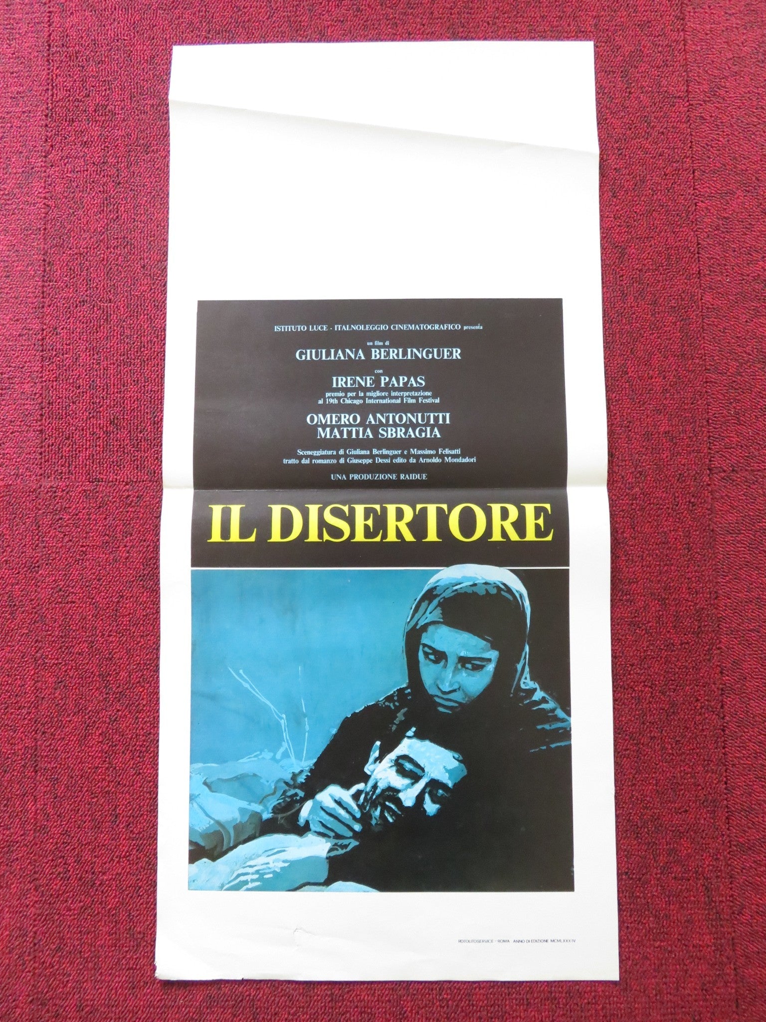 IL DISERTORE ITALIAN LOCANDINA POSTER OMERO ANTONUTTI ISELLA ORCHIS 1983 Rendezvous Cinema Movie posters
