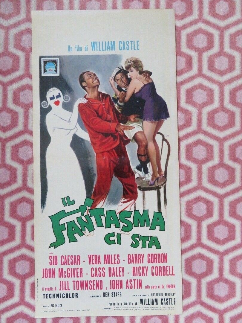 IL FANTASMA CI STA /The Spirit Is Willing ITALIAN LOCANDINA (27.5"x 13") POSTER Movie posters