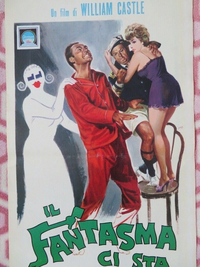 IL FANTASMA CI STA /The Spirit Is Willing ITALIAN LOCANDINA (27.5"x 13") POSTER Movie posters