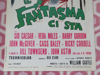 IL FANTASMA CI STA /The Spirit Is Willing ITALIAN LOCANDINA (27.5"x 13") POSTER Movie posters