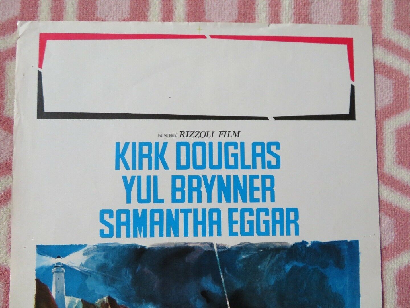 IL FARO IN CAPO AL MONDO ITALIAN LOCANDINA (27.5"x13") POSTER KIRK DOUGLAS 1972 Movie posters