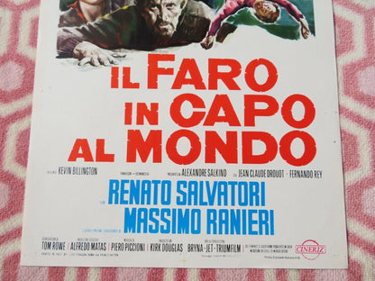 IL FARO IN CAPO AL MONDO ITALIAN LOCANDINA (27.5"x13") POSTER KIRK DOUGLAS 1972 Movie posters