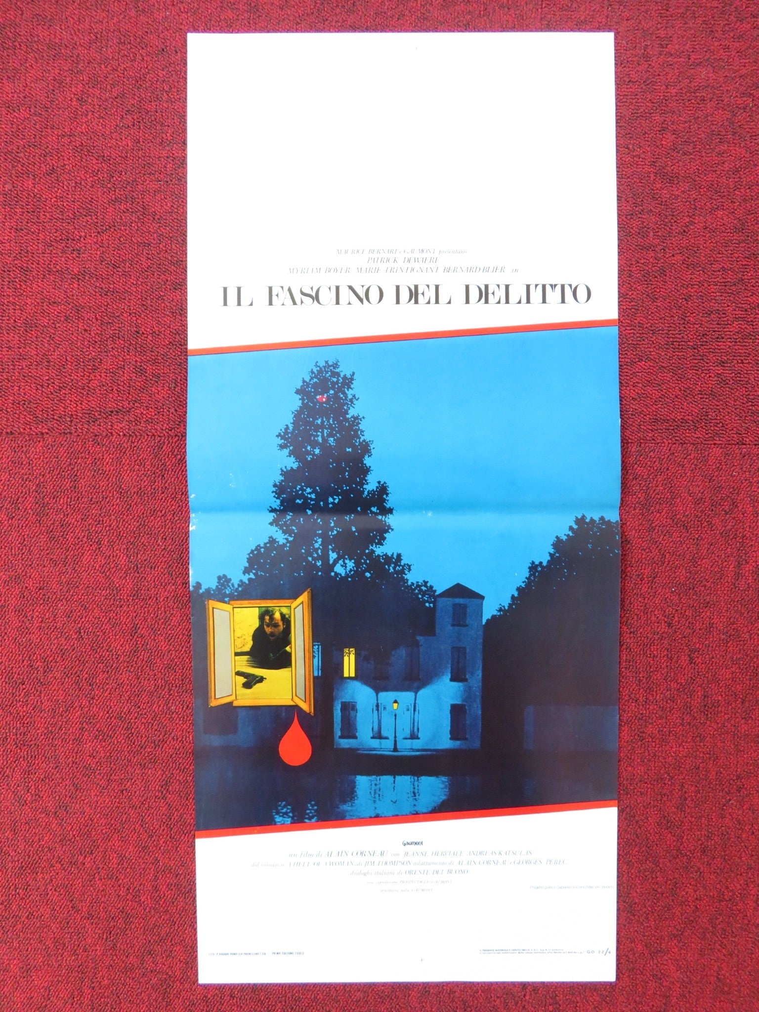 IL FASCINO DEL DELITTO ITALIAN LOCANDINA POSTER PATRICK DEWAERE M. BOYER 1980 Rendezvous Cinema Movie posters