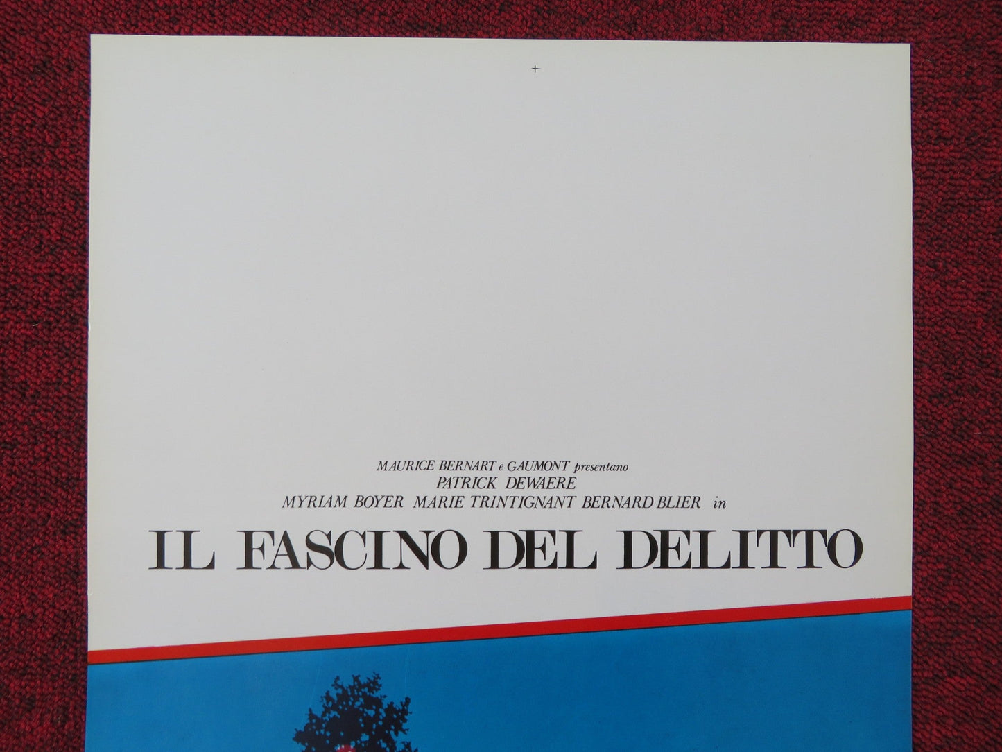 IL FASCINO DEL DELITTO ITALIAN LOCANDINA POSTER PATRICK DEWAERE M. BOYER 1980 Rendezvous Cinema Movie posters