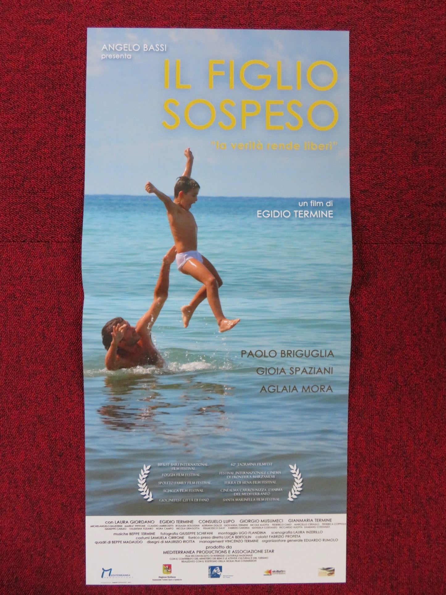 IL FIGLIO SOSPESO ITALIAN LOCANDINA POSTER EGIDIO TERMINE PAOLO BRIGUGLIA 2017 Rendezvous Cinema Movie posters