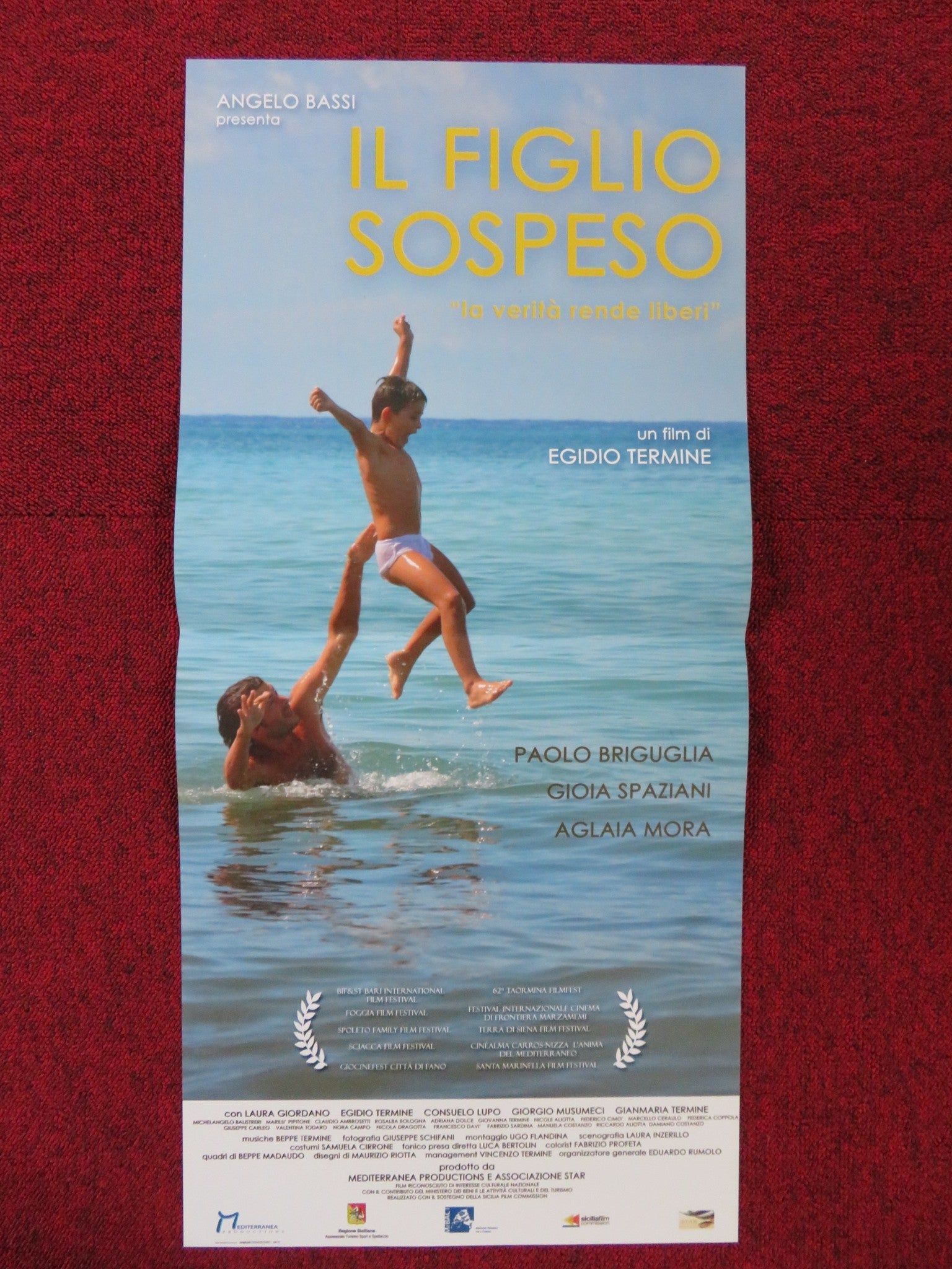 IL FIGLIO SOSPESO ITALIAN LOCANDINA POSTER EGIDIO TERMINE PAOLO BRIGUGLIA 2017 Rendezvous Cinema Movie posters