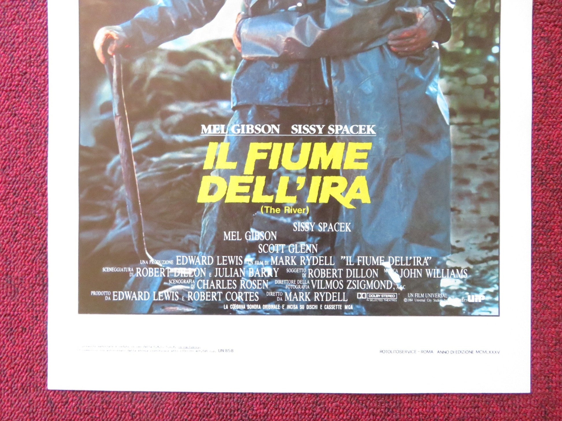 IL FIUME DELL'IRA ITALIAN LOCANDINA POSTER MEL GIBSON SISSY SPACEK 1984 Rendezvous Cinema Movie posters