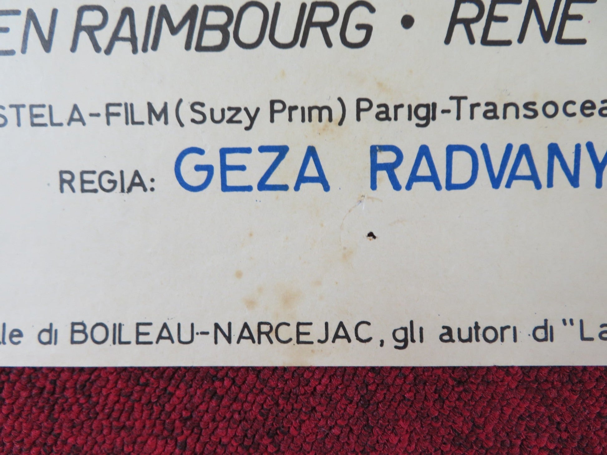 IL GIORNO DELLA VIOLENZA ITALIAN LOCANDINA POSTER E. BARTOK HANNES MESSEMER 1959 Rendezvous Cinema Movie posters